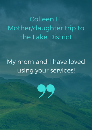 Client Colleen: My mom and I have loved using your services!